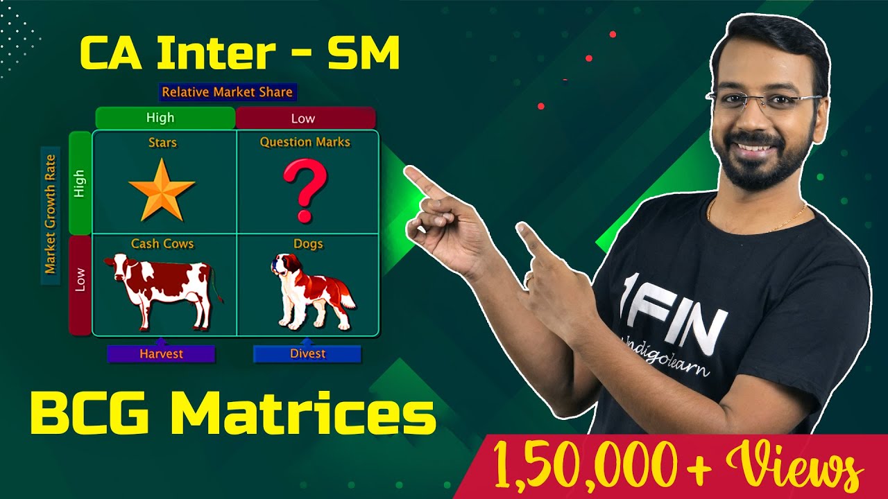 CA Inter Strategic Management | Mastering BCG Matrices with REAL World Examples!