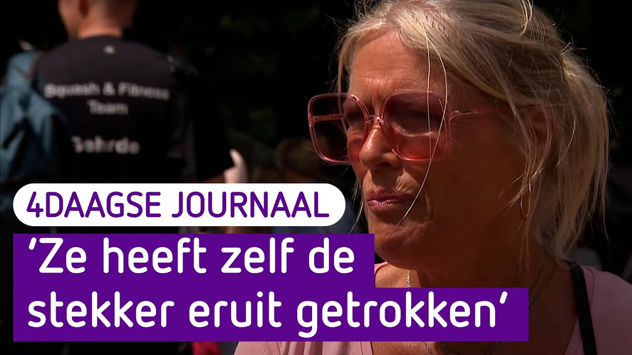 4Daagse Journaal 17 juli 2023 - Katja loopt voor haar overleden dochter Teddy