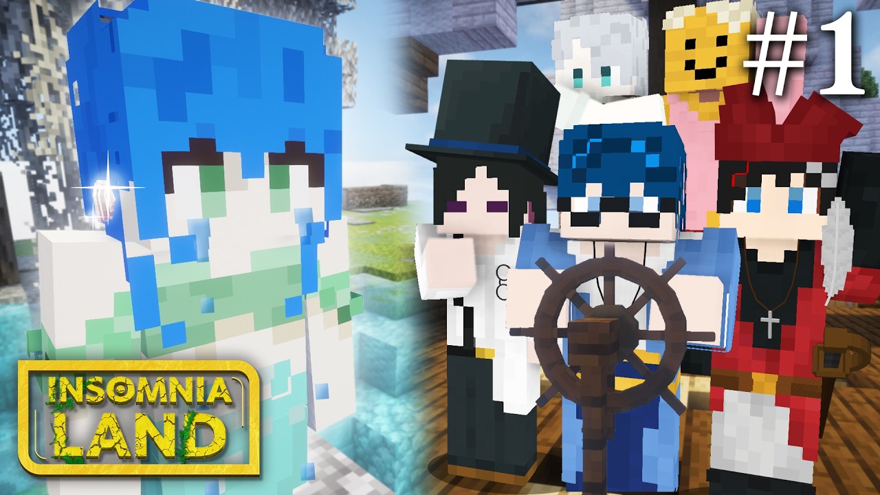 【マインクラフト😜】気がついたら大冒険が始まっていた！？ EP1 「INSOMNIA LAND ~不眠の島~」【INSOMNIA LAND】【マイクラ実況】