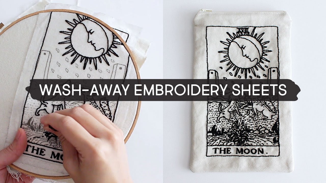 Trying Wash-Away Embroidery Sheets + Suggestions