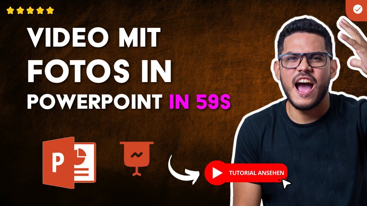 Wie Man ein VIDEO mit FOTOS und MUSIK in POWERPOINT Erstellt in 59S