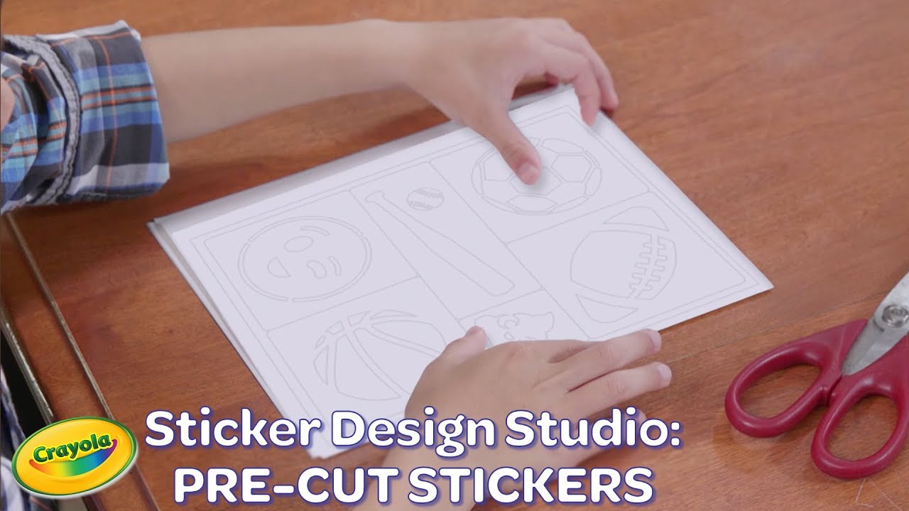 NEW Crayola Sticker Design Studio: Pre Cut Stickers || Crayola Product Demo