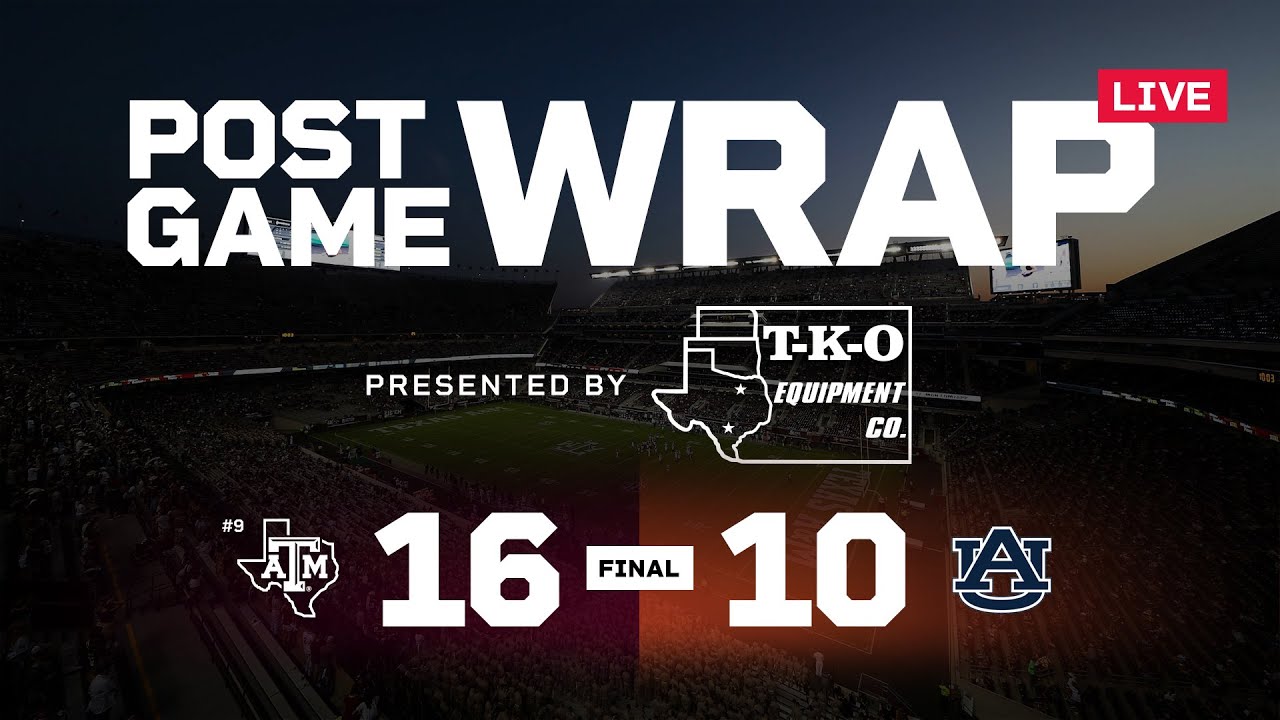 Итоги игры TexAgs: № 9 Texas A&M 16, Оберн 10