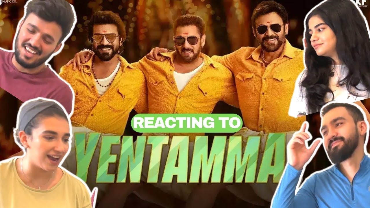 YENTAMMA VIDEO REACTION | Kisi Ka Bhai Kisi Ki Jaan| Salman Khan | RAM CHARAN | Foreigners React