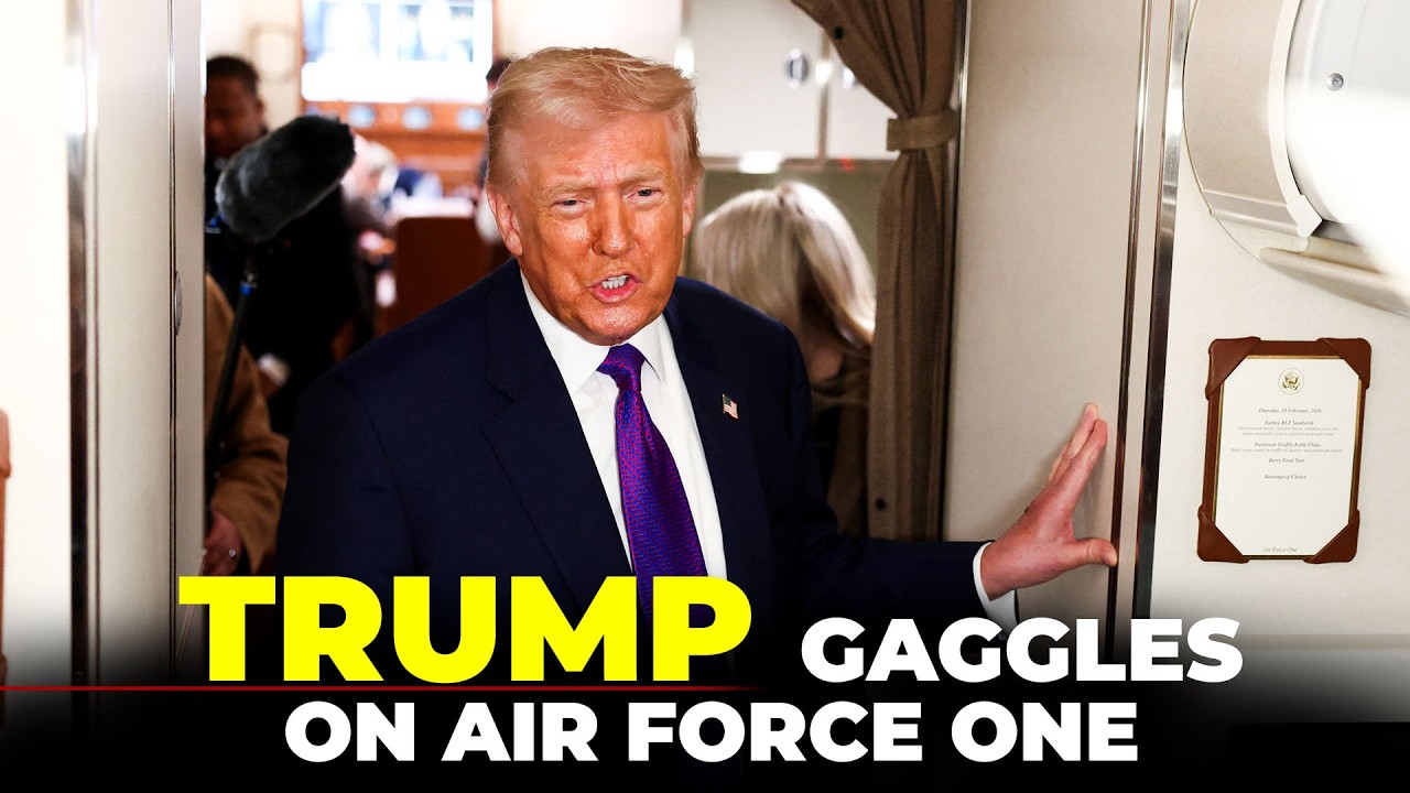 LIVE: Trump gaggles with press on Air Force One | Iran War | Israel | Middle East Crisis | Tehran