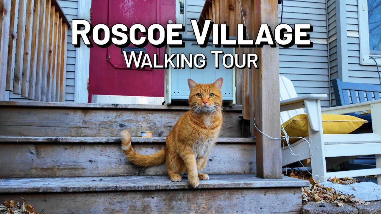 Roscoe Village | Chicago 4K Walking Tour