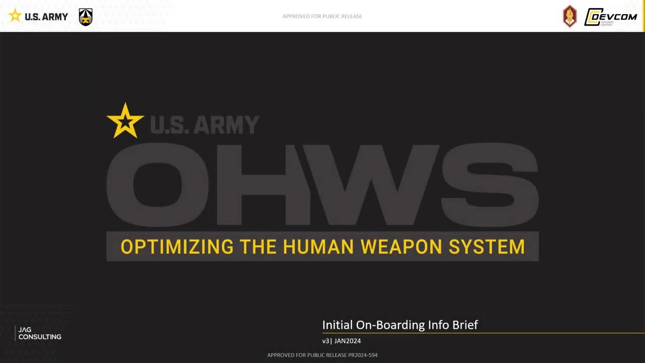 Optimizing the Human Weapon System (OHWS) Education