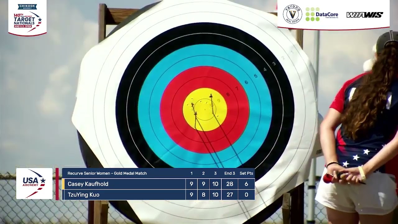 2024 U.S. Open - Recurve women's Gold Final: Kaufhold (USA) vs. Kuo (TPE)