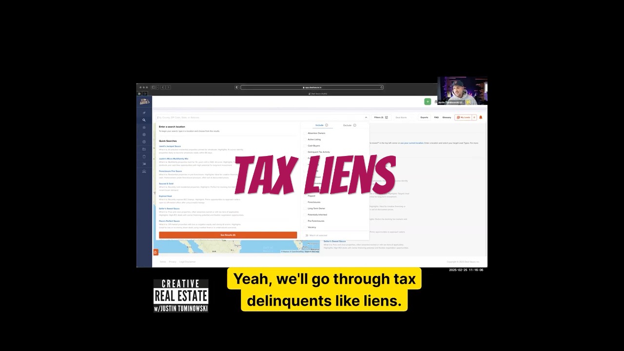 👀Tax Lien & Tax Delinquent Properties &ndash; How to Find Them FAST! 🚀 Deal Sauce - ONCE AGAIN WINNING!