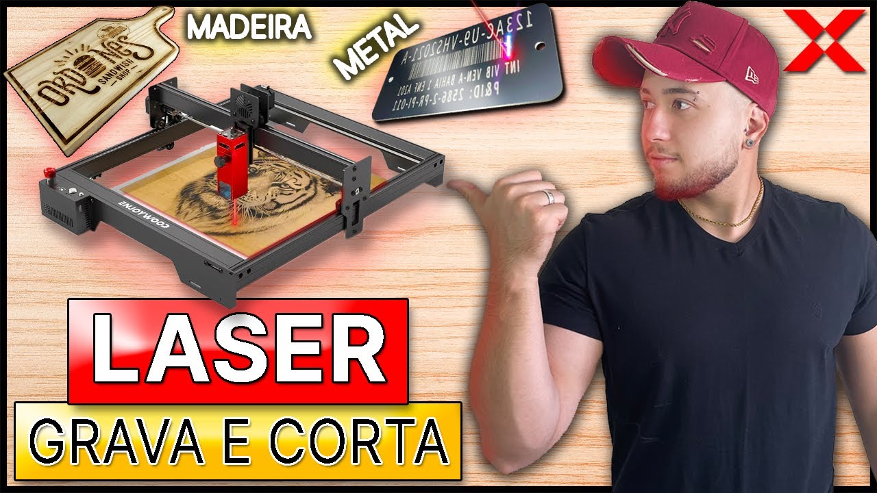 RENDA EXTRA COM GRAVADORA A LASER GRAVA E CORTA . ATÉ AÇO INOX, COURO, ALUMÍNIO  (ENJOYWOOD CEL E10)