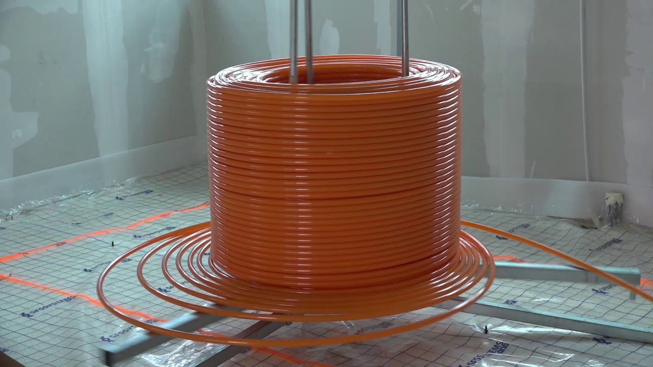 Vloerverwarming op PUR