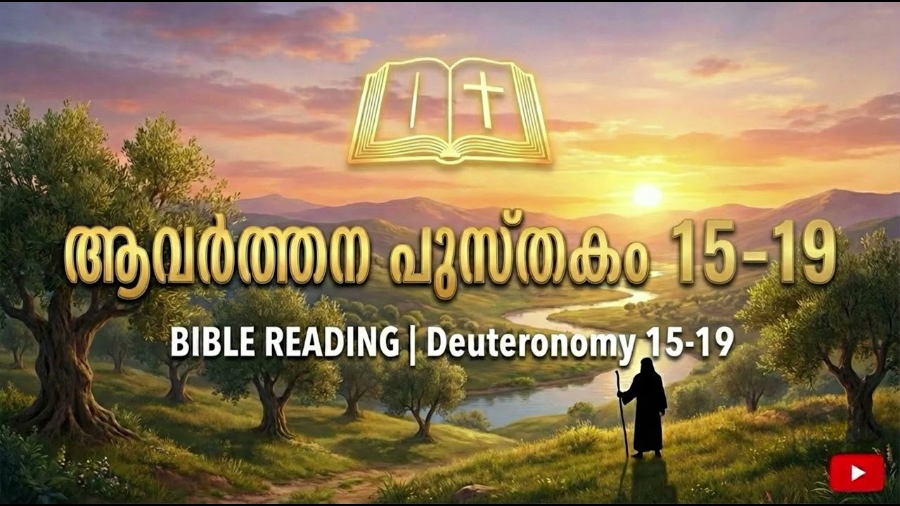 February 25:  Deuteronomy 15-19 ബൈബിൾ വായന പദ്ധതി | Malayalam Audio Bible