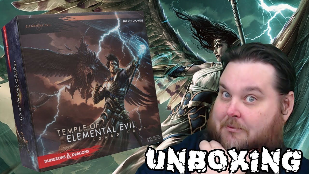Dungeons & Dragons Temple Of Elemental Evil Board Game Unboxing -- Digital Dungeon Master