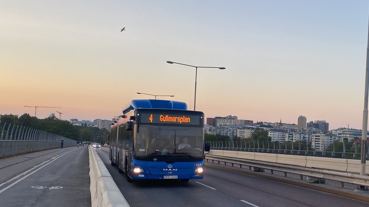 Bussar i Stockholm en Sensommarkväll!