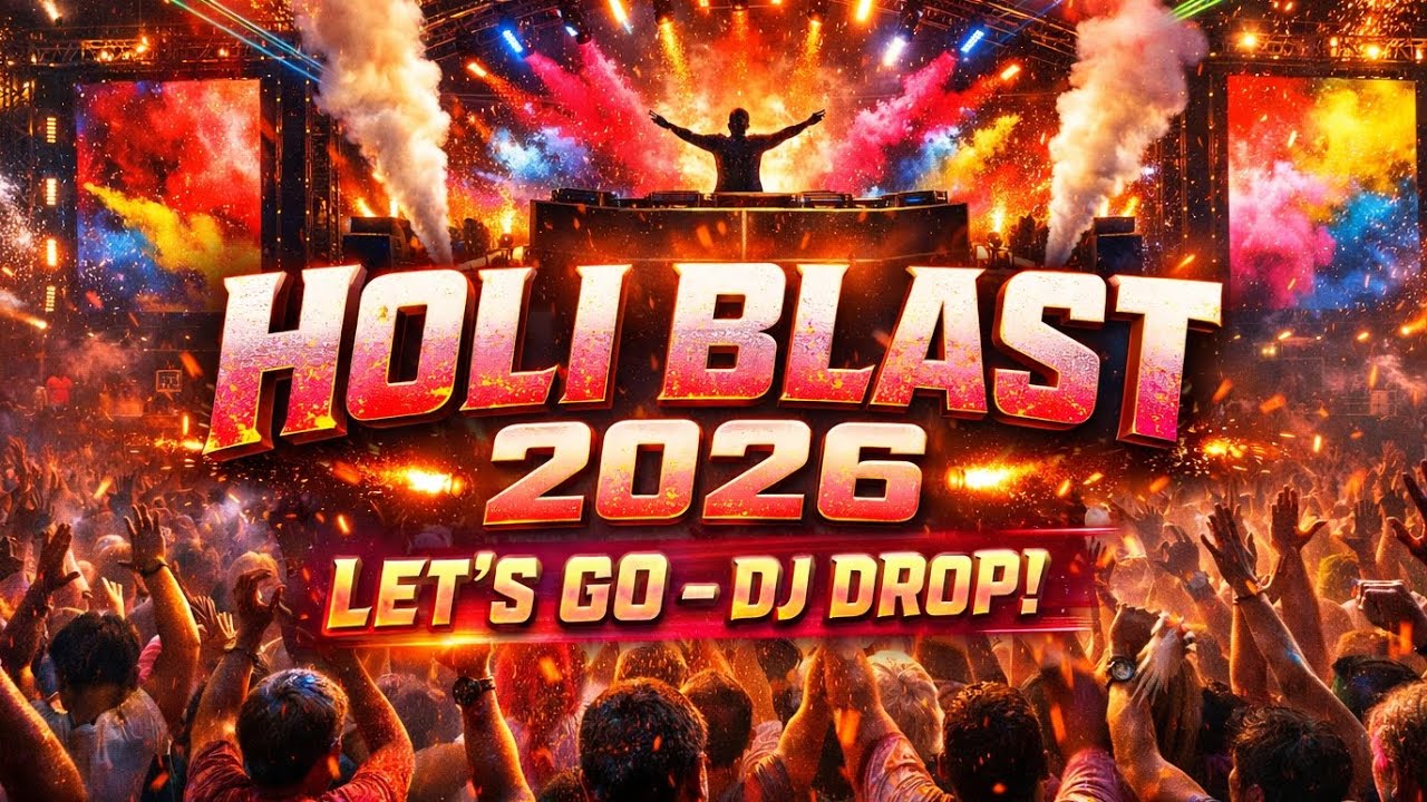 HOLI BLAST 2026 🔥 | DJ Drop Holi Song | Color Revolution Party Mix | Stadium Dance Anthem