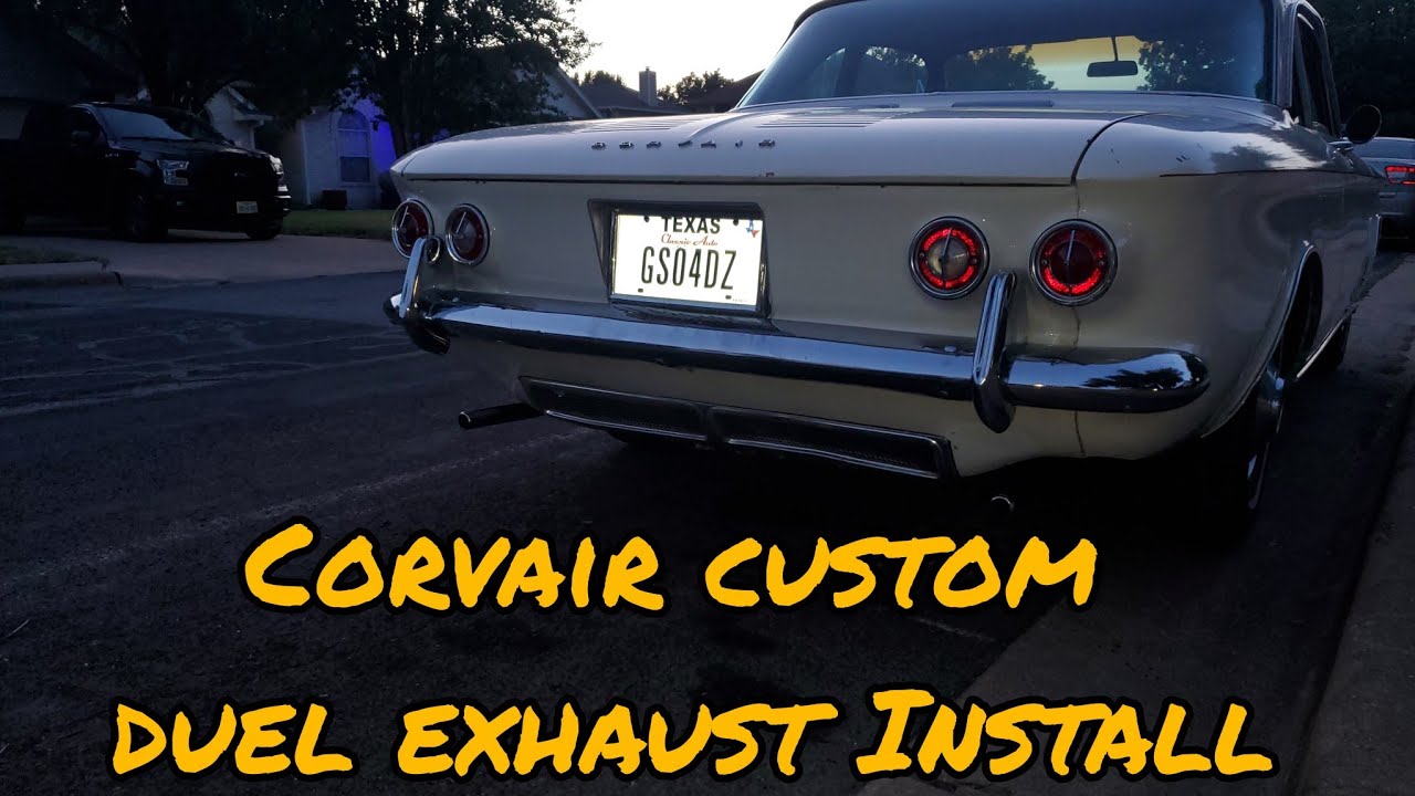 Установка кастомной двойной выхлопной системы Corvair на модель 64.
