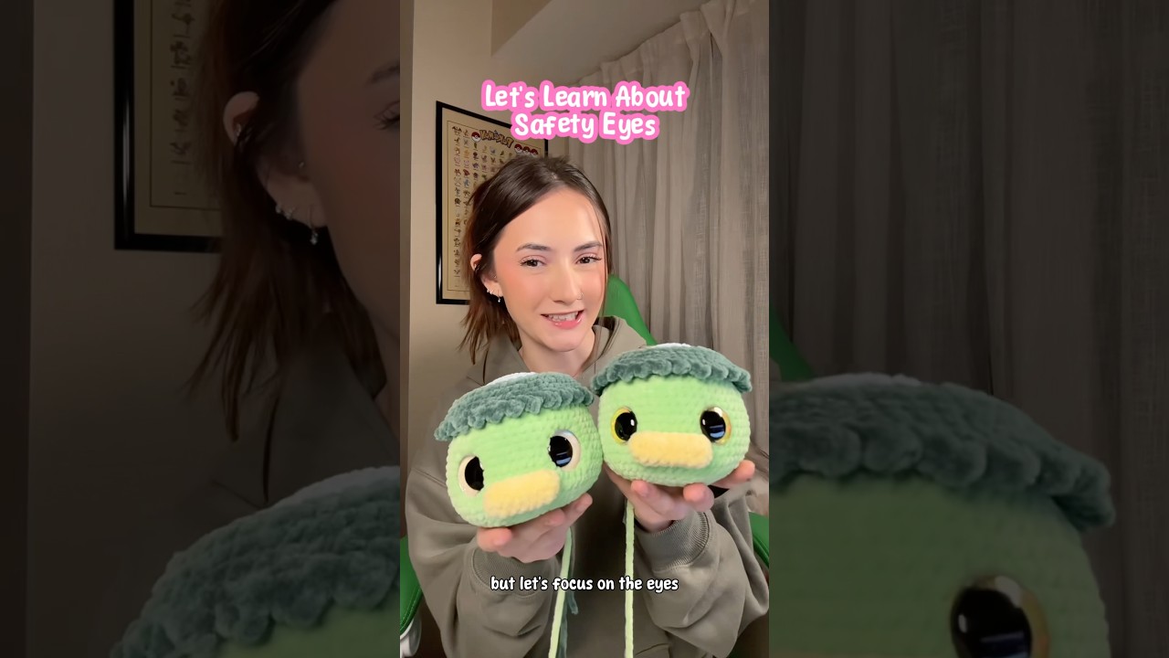 Sinker Eyes Vs. Safety Eyes #crochet #amigurumi #crochettips