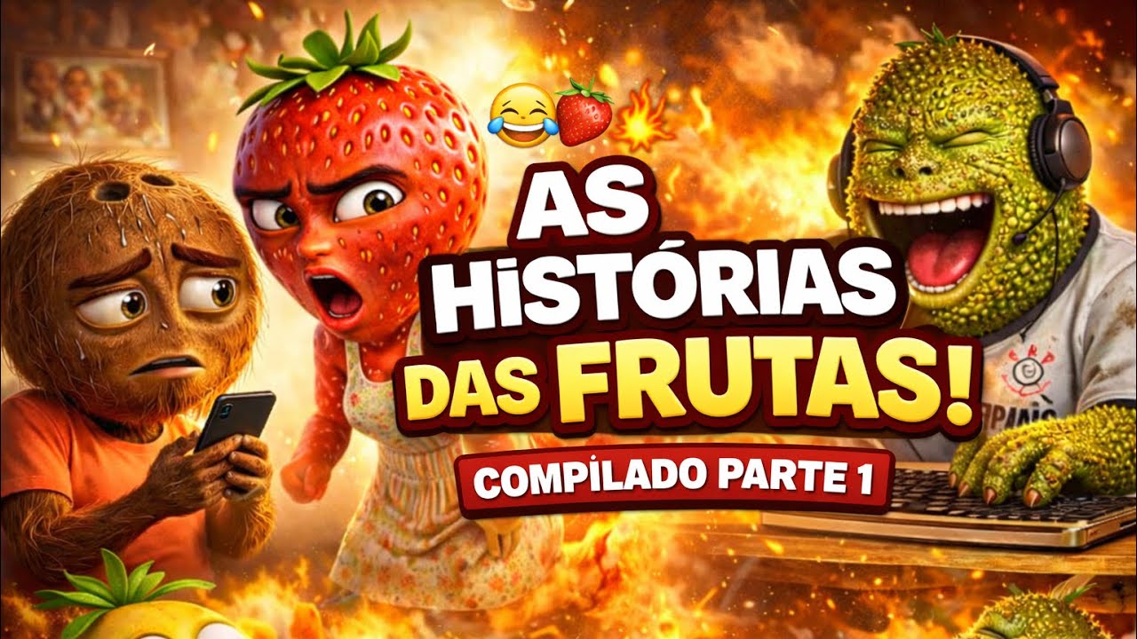 😂🍓 AS HIST&Oacute;RIAS DAS FRUTAS MAIS ENGRA&Ccedil;ADAS! 💥🔥 | COMPILADO PARTE 1