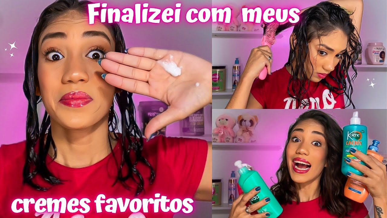 FINALIZEI COM TODOS OS MEUS CREMES FAVORITOS (ondulada 2abc)
