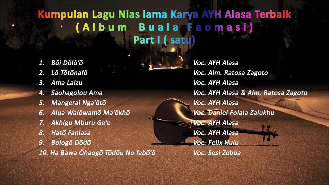 Kumpulan Lagu Nias | Part I  Karya AYH Alasa Terbaik | Album Buala Faomasi