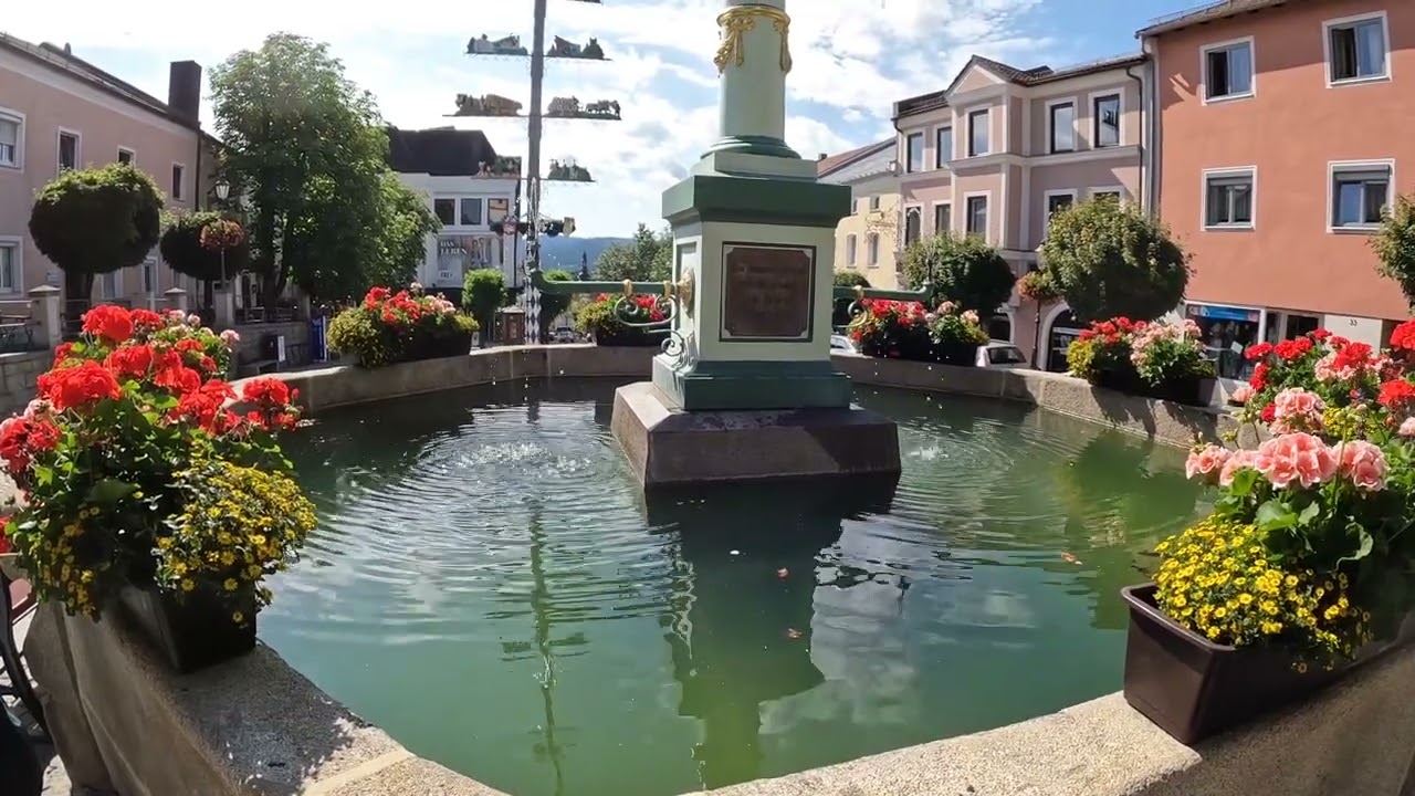 D: Bad Kötzting. Oberpfalz. Eindrücke aus der Stadtmitte. Juli 2024