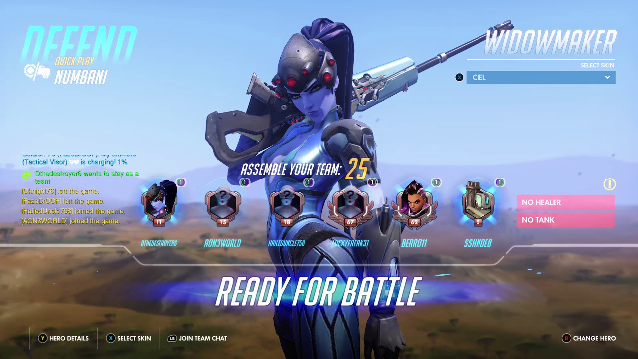 Overwatch Widow Maker Gameplay ( No Commentary )