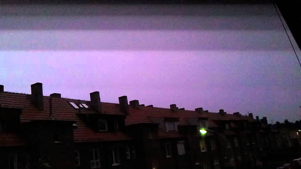 Uderzenie pioruna Wrocław 21.06.2012 Burza we Wrocławiu