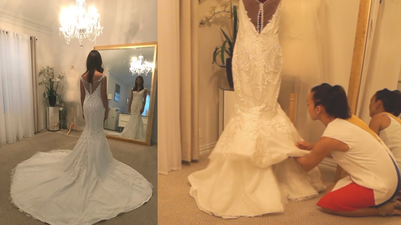 How to Bustle a Cathedral Length Train  : How I created the Bustle