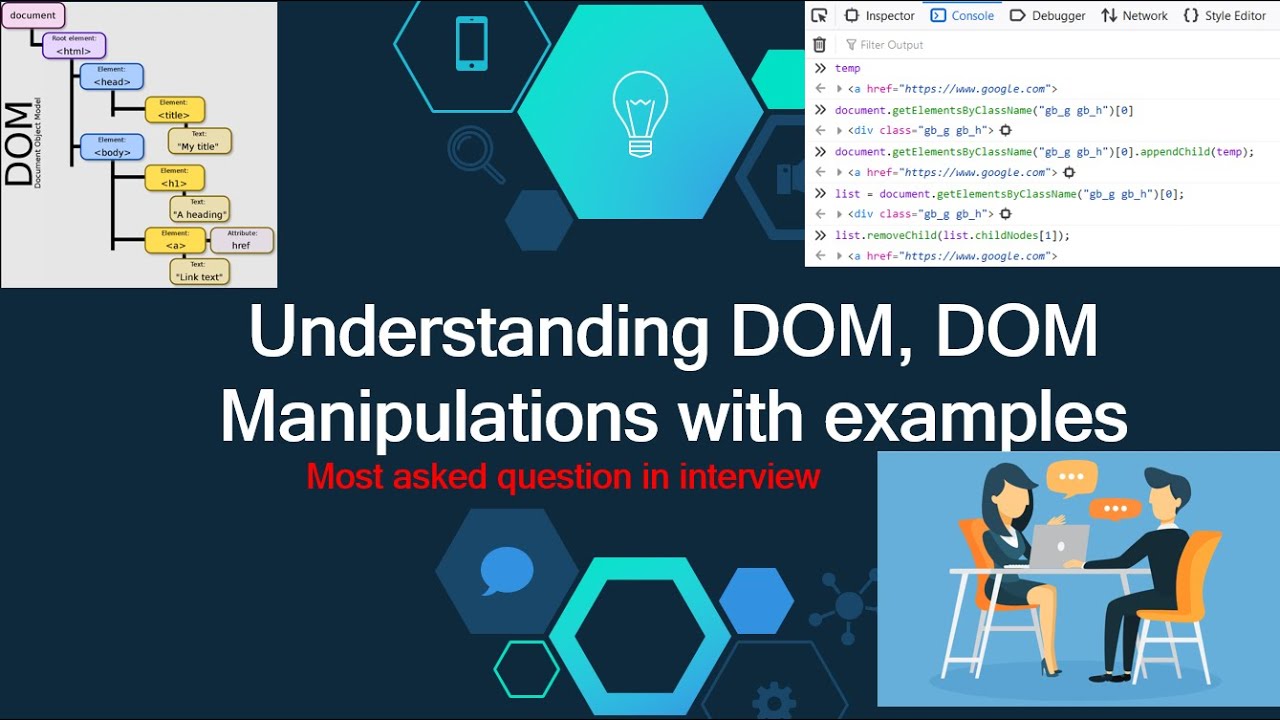 What is DOM? DOM Tree? Demo for DOM Manipulation.