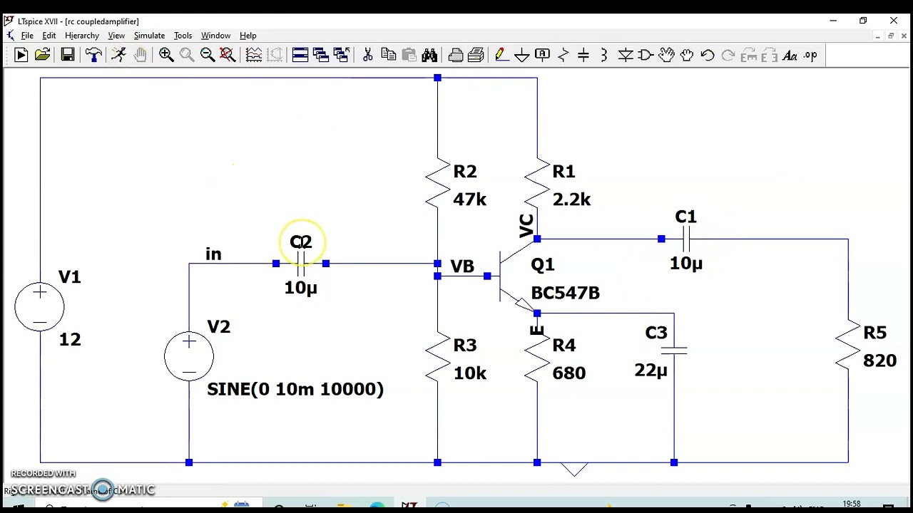 RC COUPLED AMPLIFIER