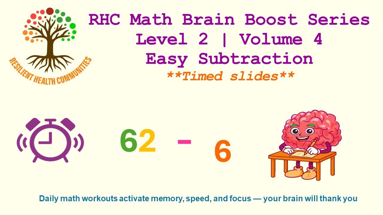 Brain Boost Math | Level 2 | Volume 4 | Easy Subtraction