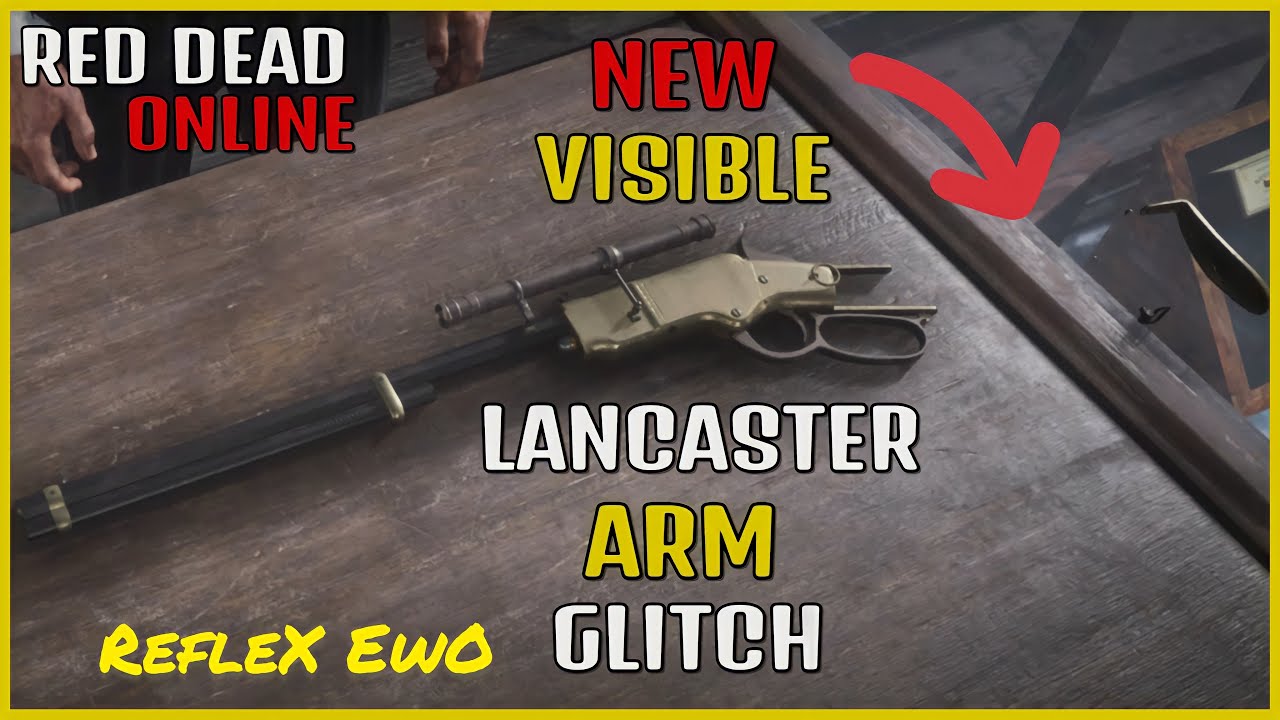 NEW INVISIBLE LANCASTER ARM VARIANT GLITCH IN RED DEAD ONLINE!! #GUNVARIANTGLITCH