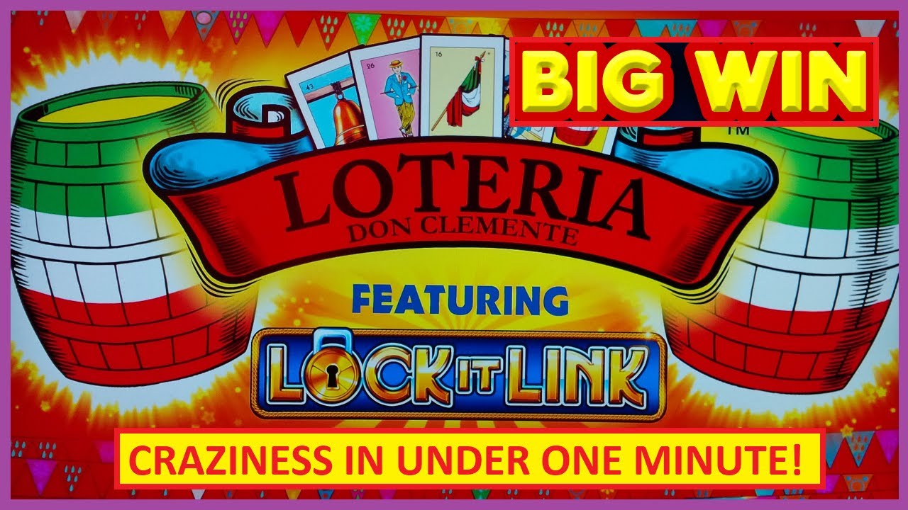 HUGE WIN in FIRST MINUTE! Lock It Link Loteria Slots - AWESOME!