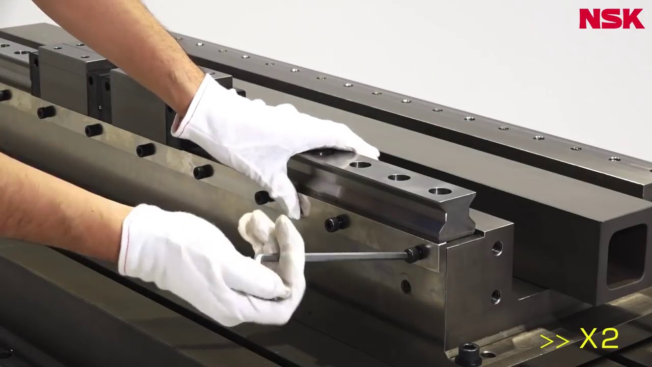 Como Instalar productos lineales NSK   1  Guias lineales