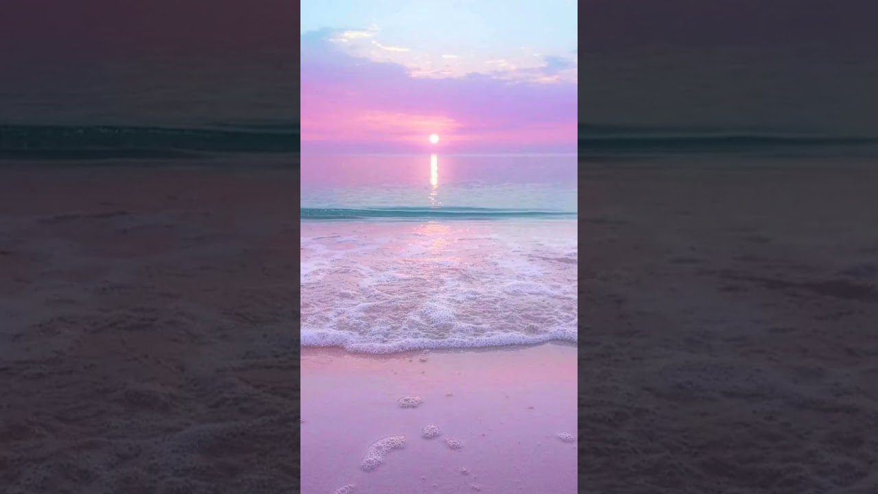 Beautiful and magical purple beach sunset in Italy #purplesunset #sunset #magical #beautiful ✨️&hearts;️🌇🎇💎