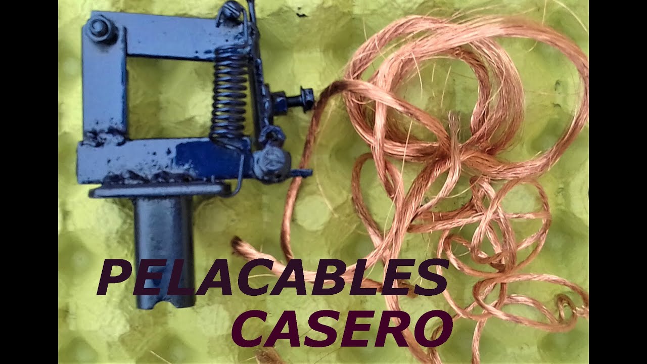COMO HACER UN PELACABLES DE TORNILLO 100 % CASERSO -- KABELSCHALMASCHINE