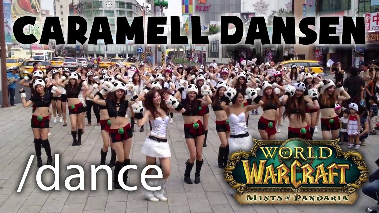Panda girls choregraphy in Taiwan celebrating WoW: Mists of Pandaria -- Caramell Dansen