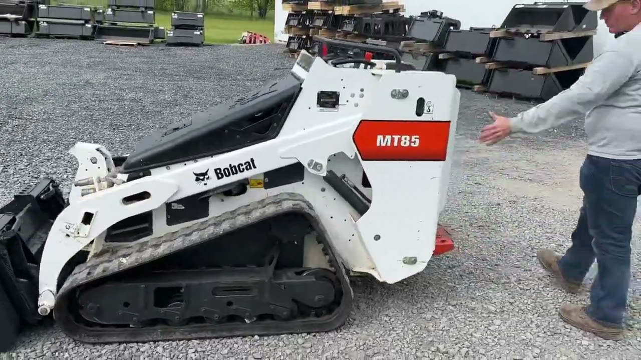 2019 Bobcat MT85 Rubber Track Mini Skid Steer Loader Kubota Diesel New Tracks Aux Hyds Quick Attach