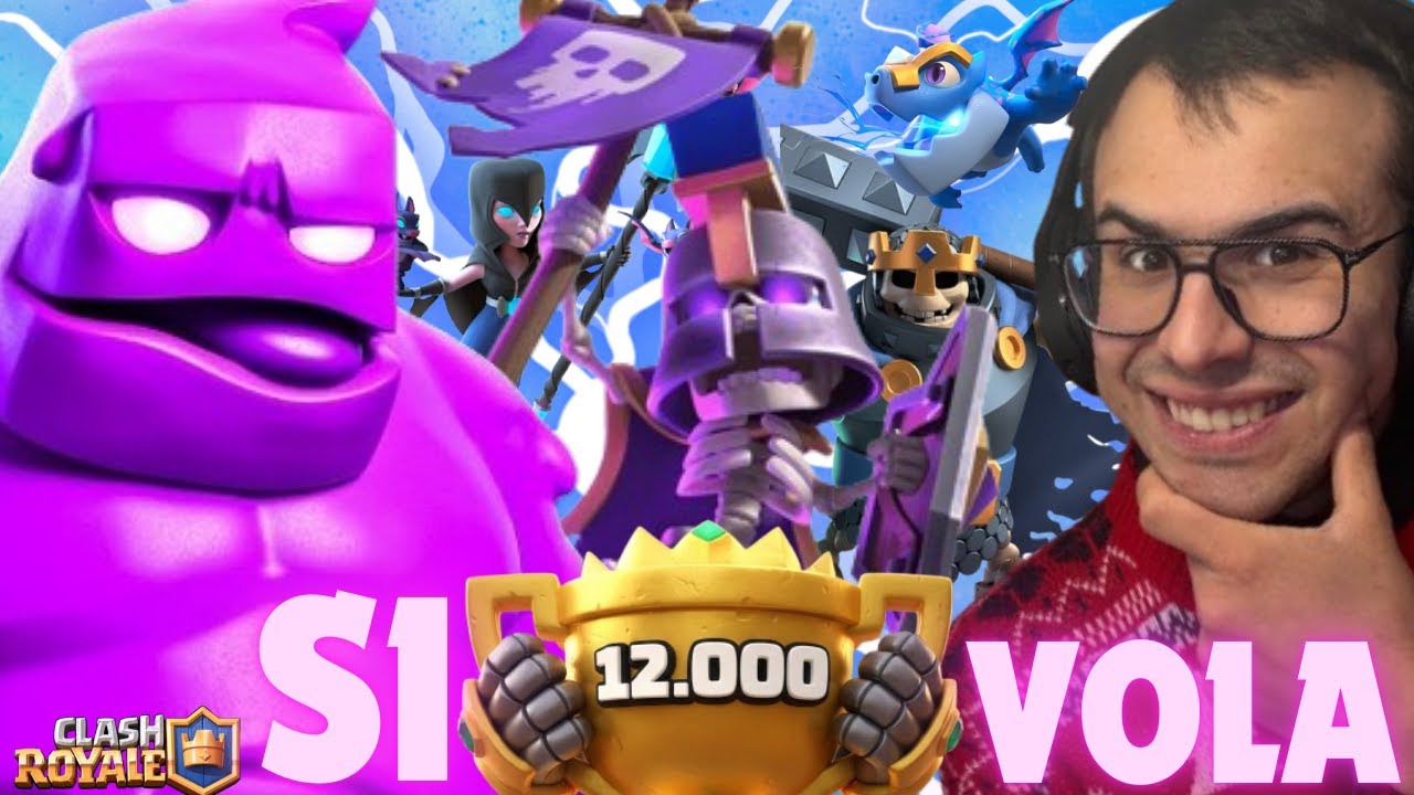 SCALATA AI 12K TROFEI CON L'EGOLEM !!! FORTISSIMO *** CLASH ROYALE