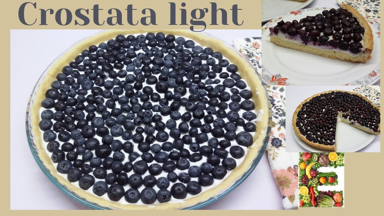 DELIZIOSA CROSTATA con RICOTTA e MIRTILLI....TARTĂ DELICIOASĂ cu RICOTTA și AFINE...