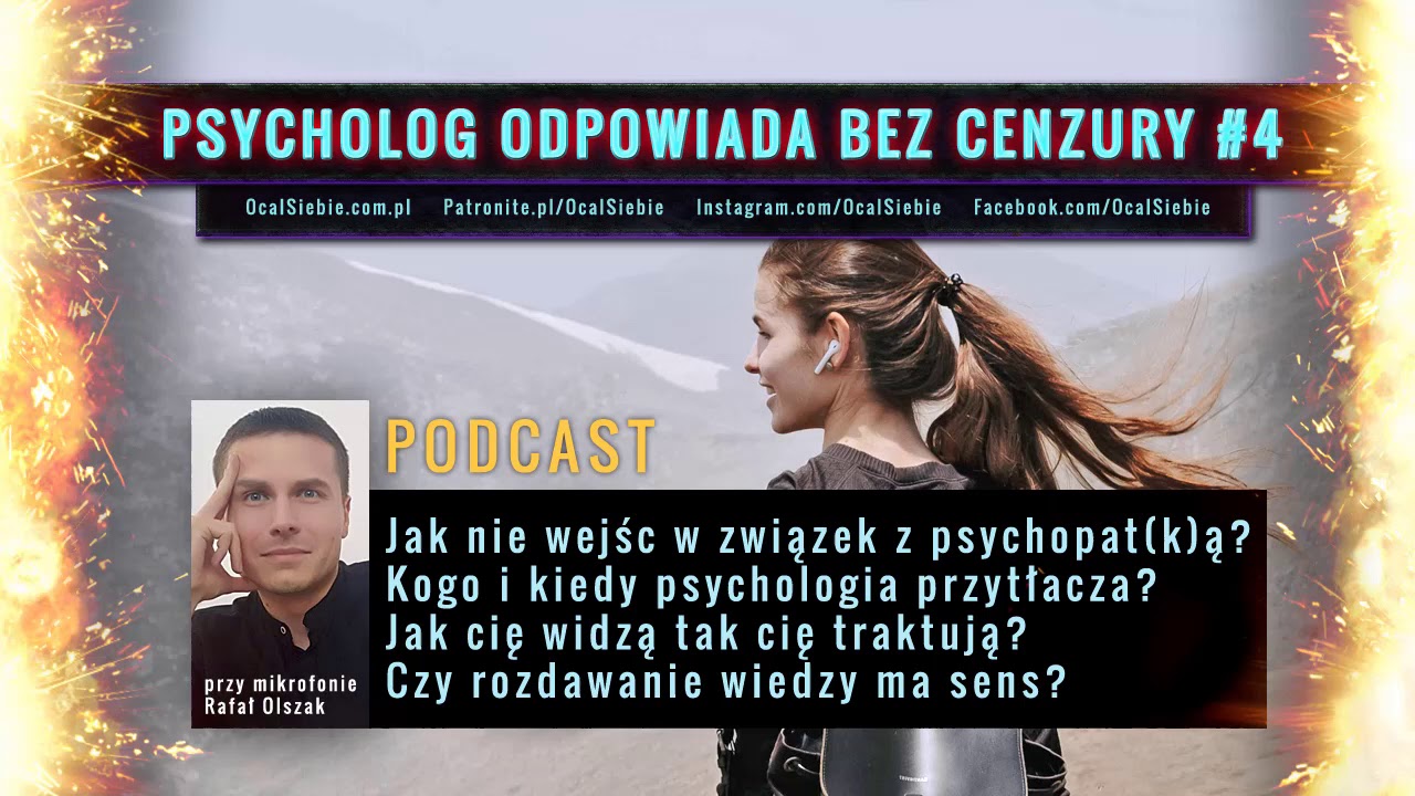 Jak nie wejść w związek z psychopatą, psychopatką - psycholog Rafał Olszak