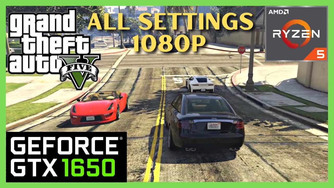 GTA V || GTX 1650 ( Laptop ) || [ ALL + BEST SETTINGS ] || Ryzen 5 5600H