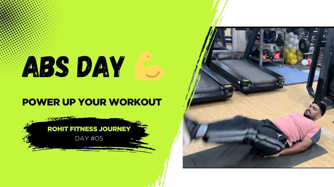 Day 5 Abs Workout 🔥 | From Zero to Fit | Fitness Journey