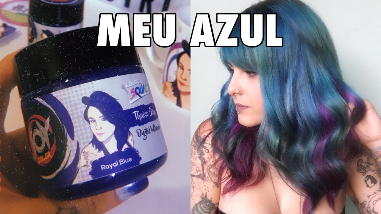 USEI MINHA TINTA AZUL DA JOY COLOR &hearts;