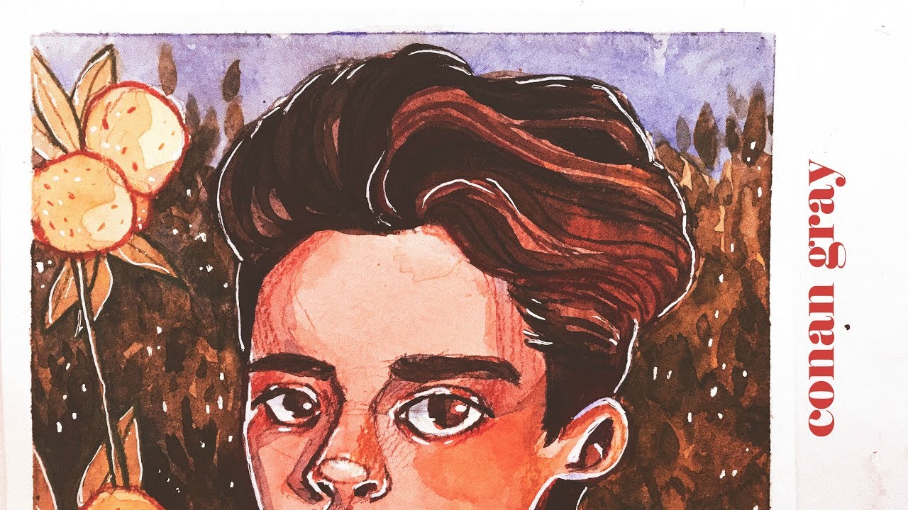 conan gray 🍊 // watercolor painting