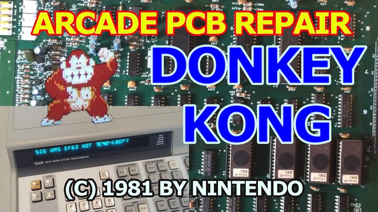 Donkey Kong Arcade PCB repair