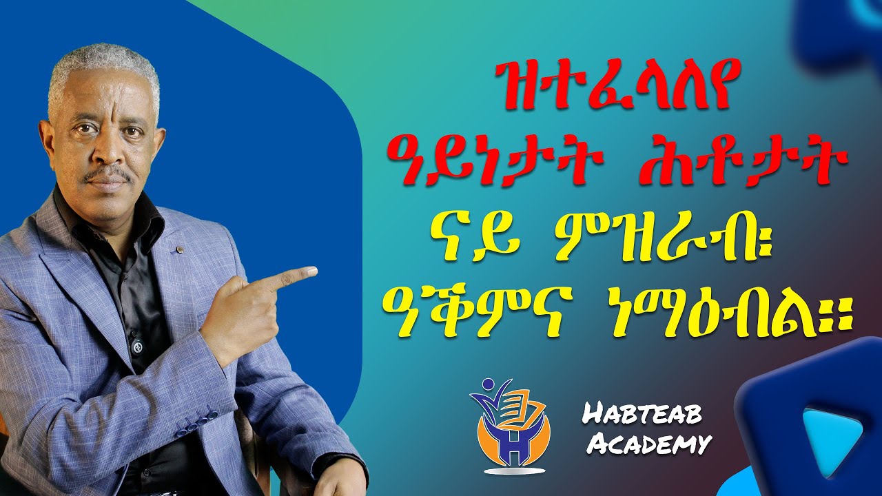 ናይ ምዝራብ ዓቕምና ንምምዕባል- ዓይነት ሕቶታት- Habteab Academy