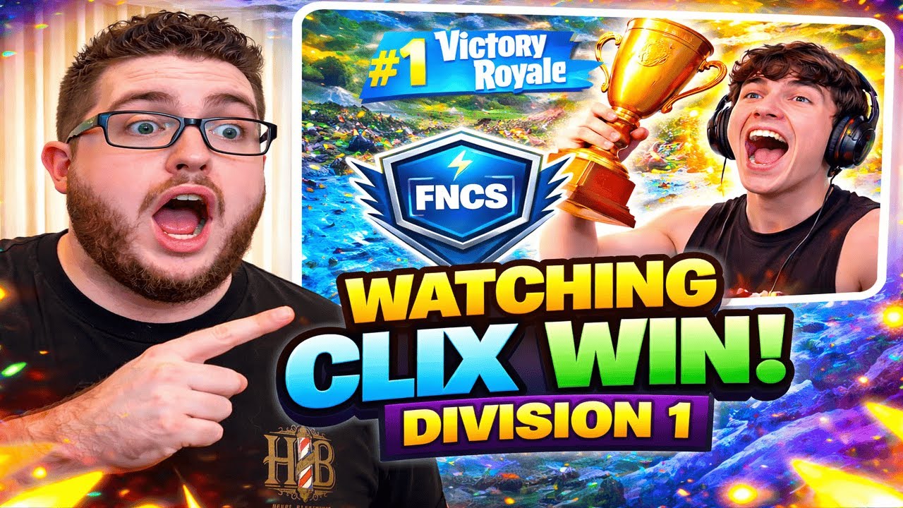 🔴LIVE: WATCHING CLIX DOMINATE FNCS DIVSION 1
