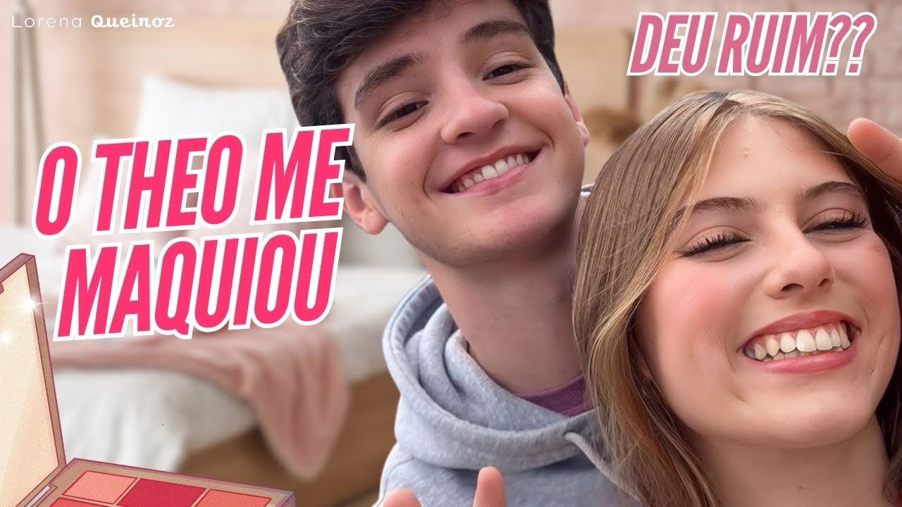 O THEO ME MAQUIOU… MAS COM AS PRÓPRIAS MÃOS DELE?! 😂💄