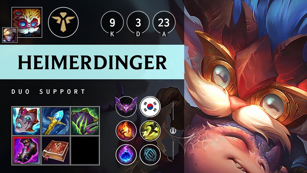 Heimerdinger Support vs Pyke - KR Master Patch 25.09